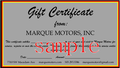 Gift Certificate